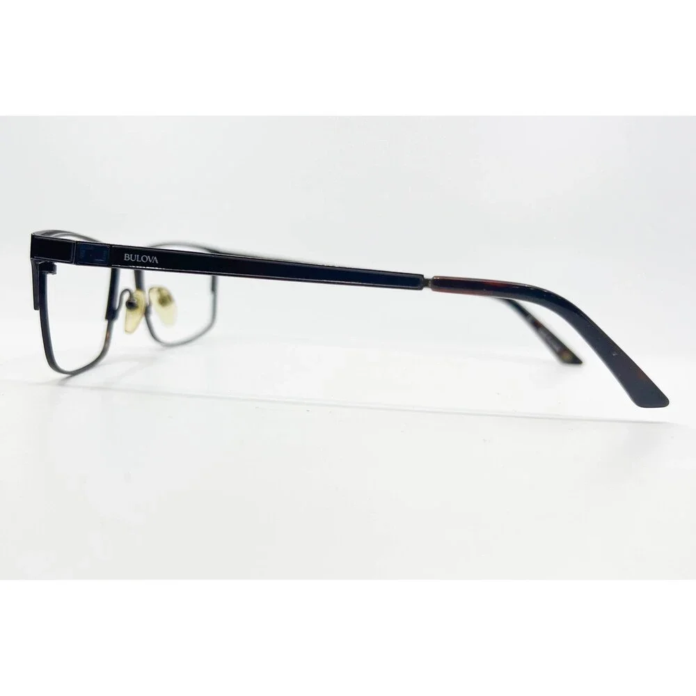 Bulova Eyeglasses Men Brown Boston Full Rim Rectangle 54-17-140 39363